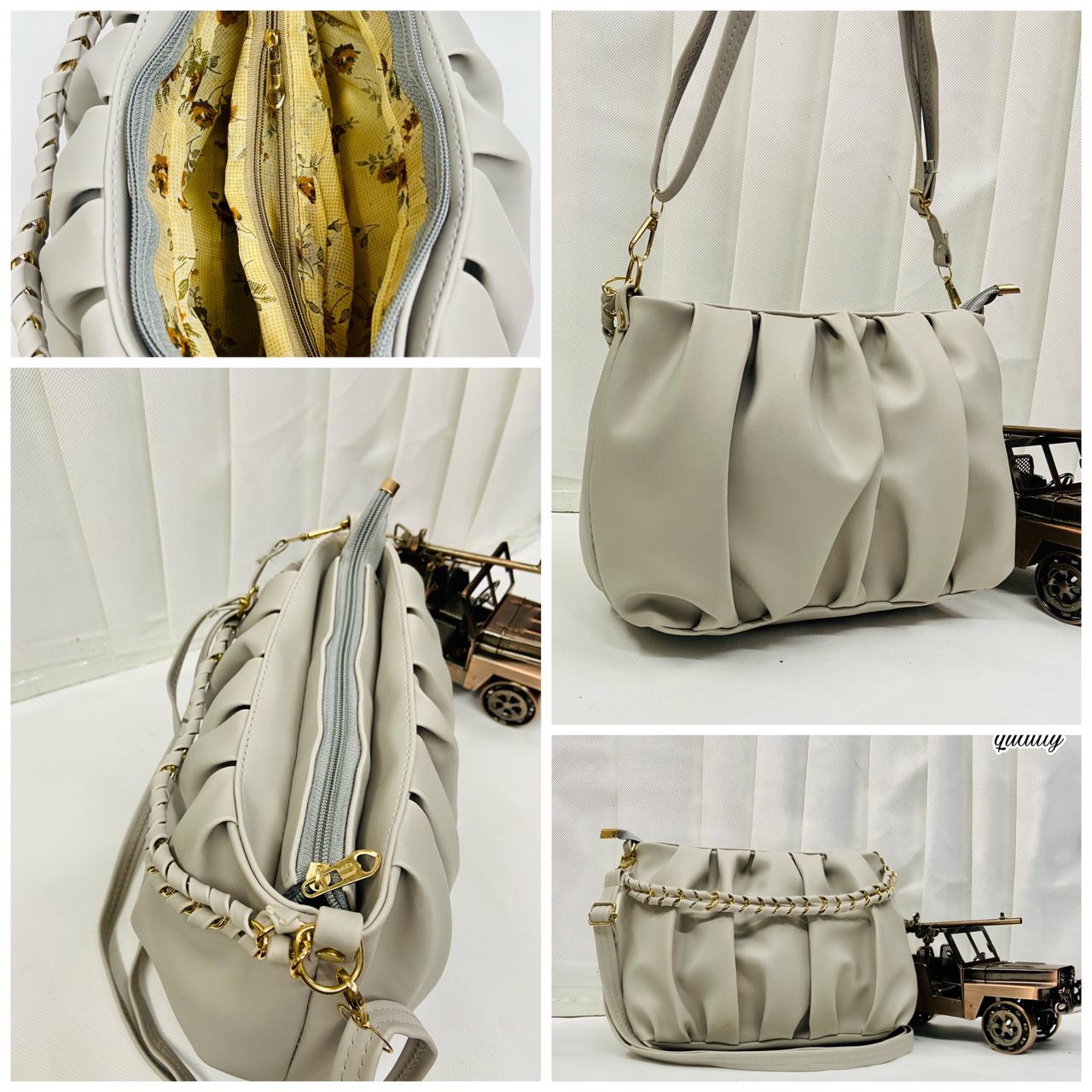 Chic and Effortlessly Trendy: Wrinkled Style Ladies Sling Bag